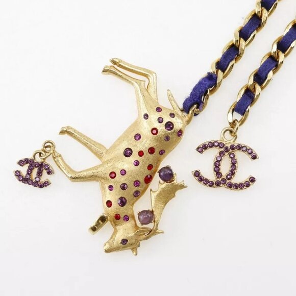 CHANEL Accessories - CHANEL Chain belt belt Plated Gold Women